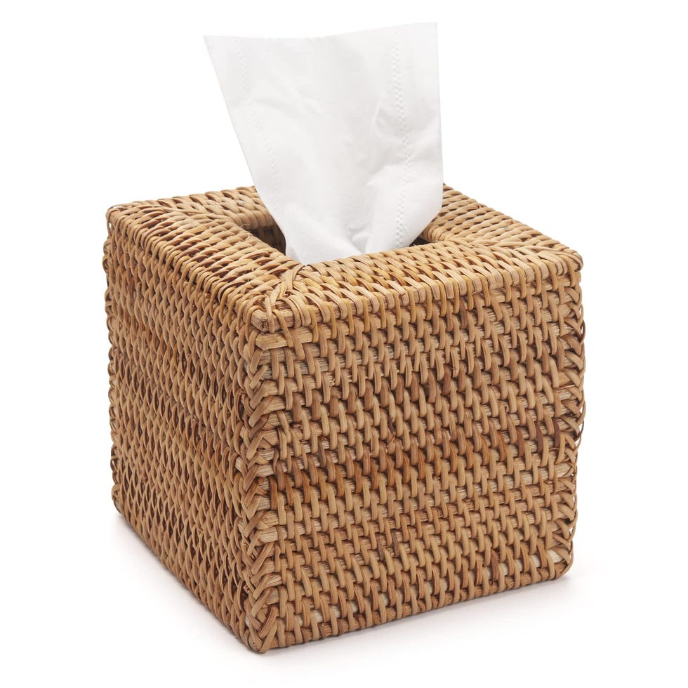 Rattan Tissue Box Cover