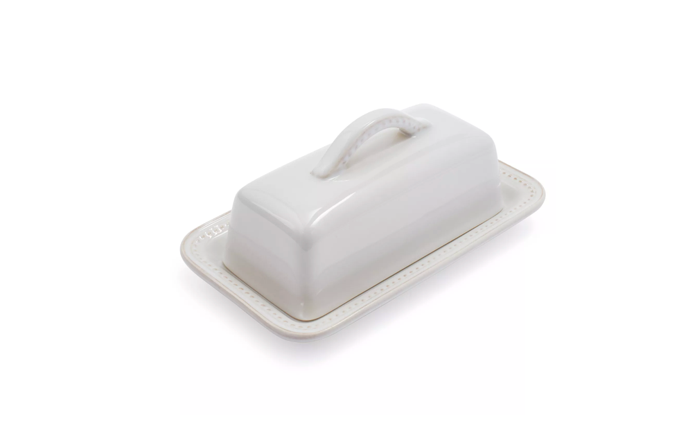  Pearl Stoneware Butter Dish