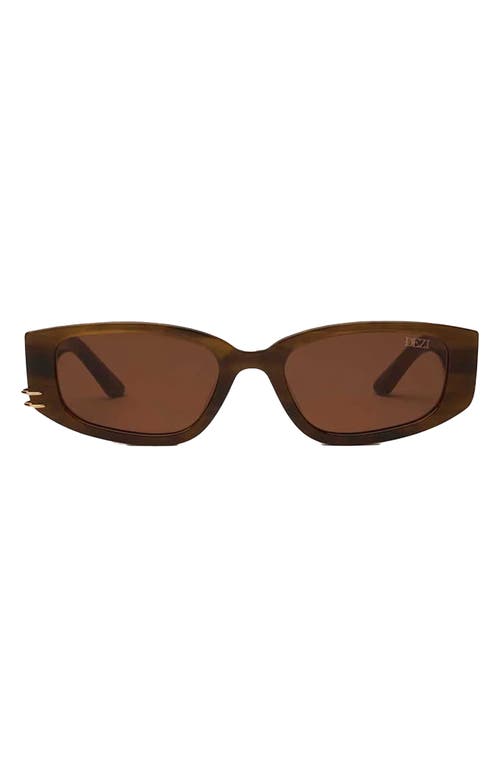 Cuffed 53mm Square Sunglasses