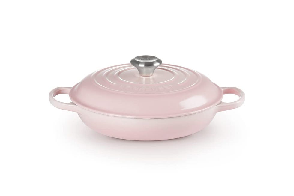 Cast Iron Signature Shallow Casserole, Shell Pink