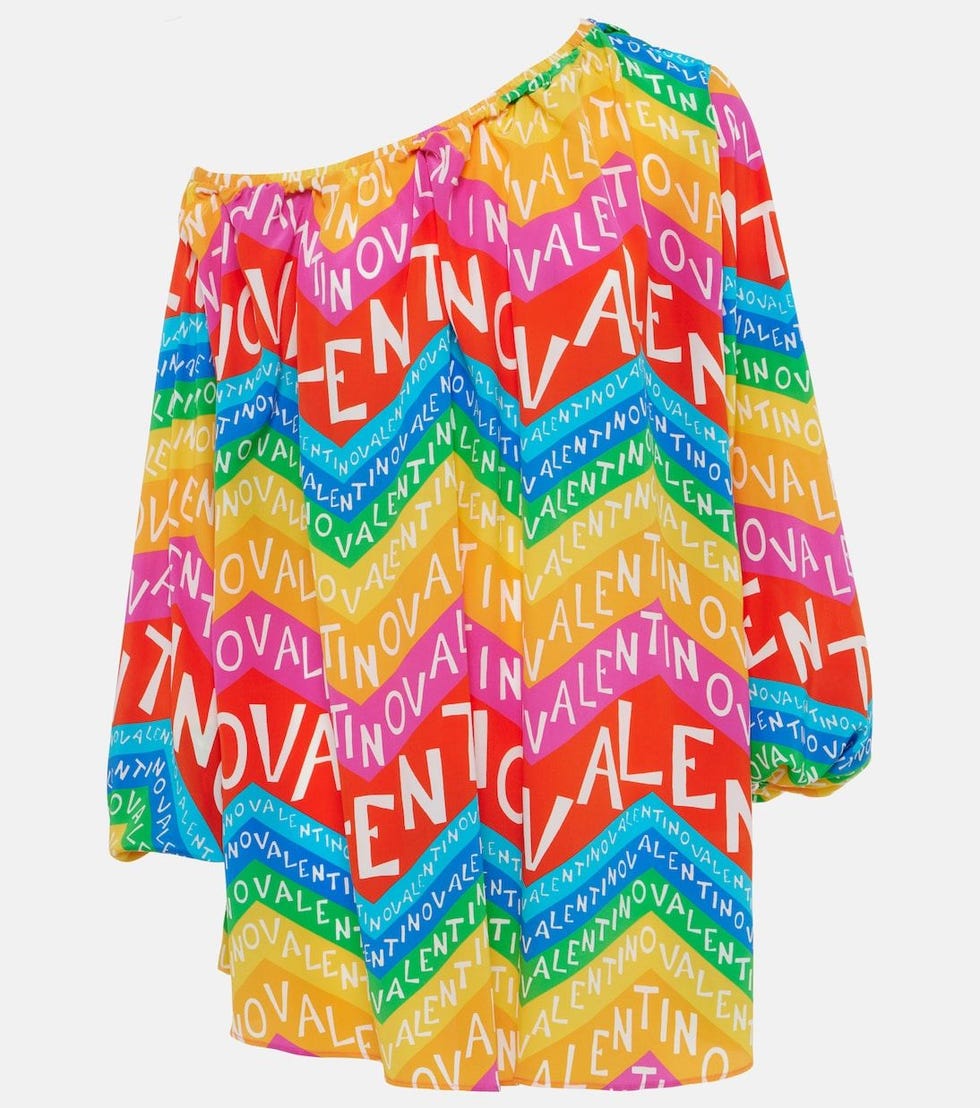 Chevron 24 Silk Minidress
