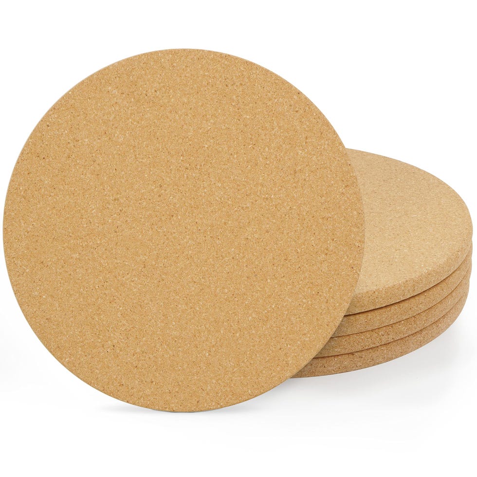 4 Pack Round Cork Trivets 
