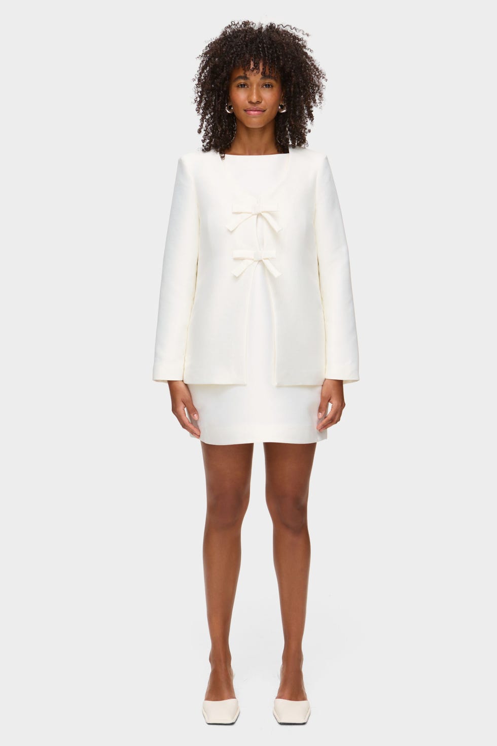Beau Bow Satin Blazer