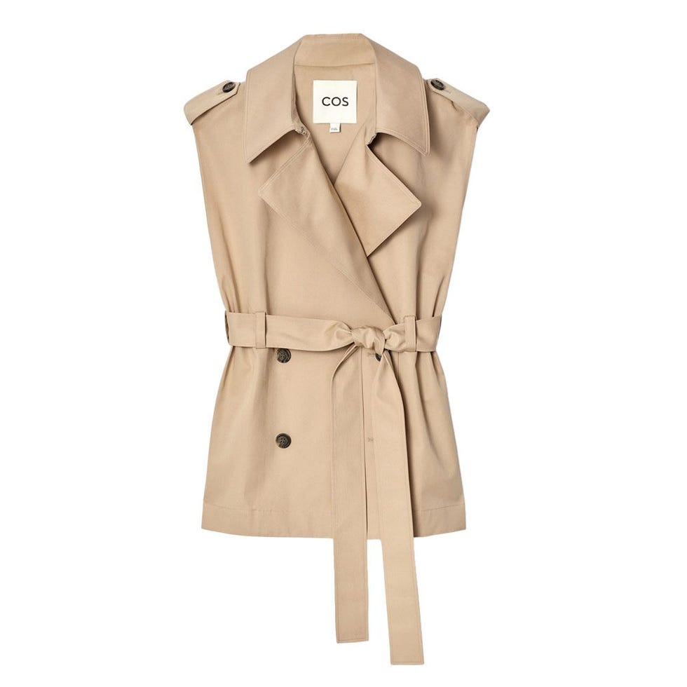 Sleeveless Hybrid Trench Coat