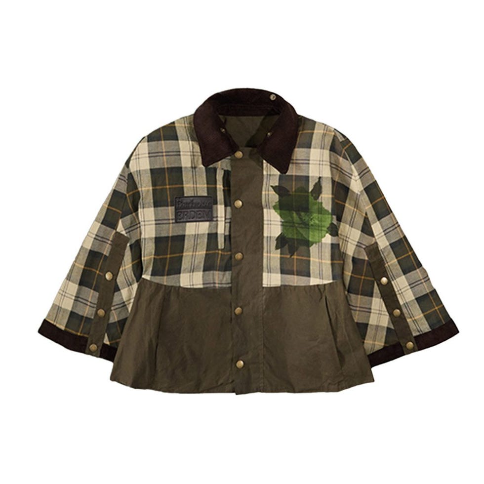  x ERDEM Reversible Clover Showerproof Trapeze Jacket