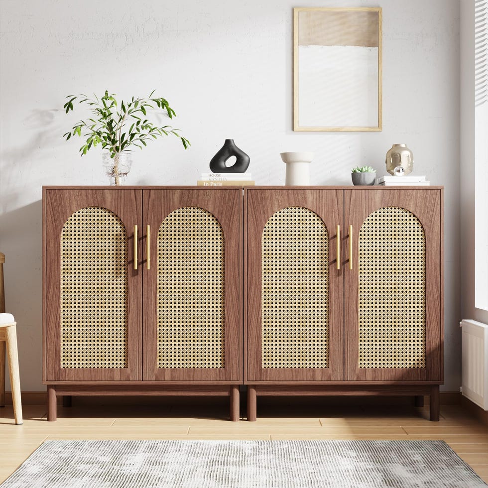 Caned Buffet Cabinet