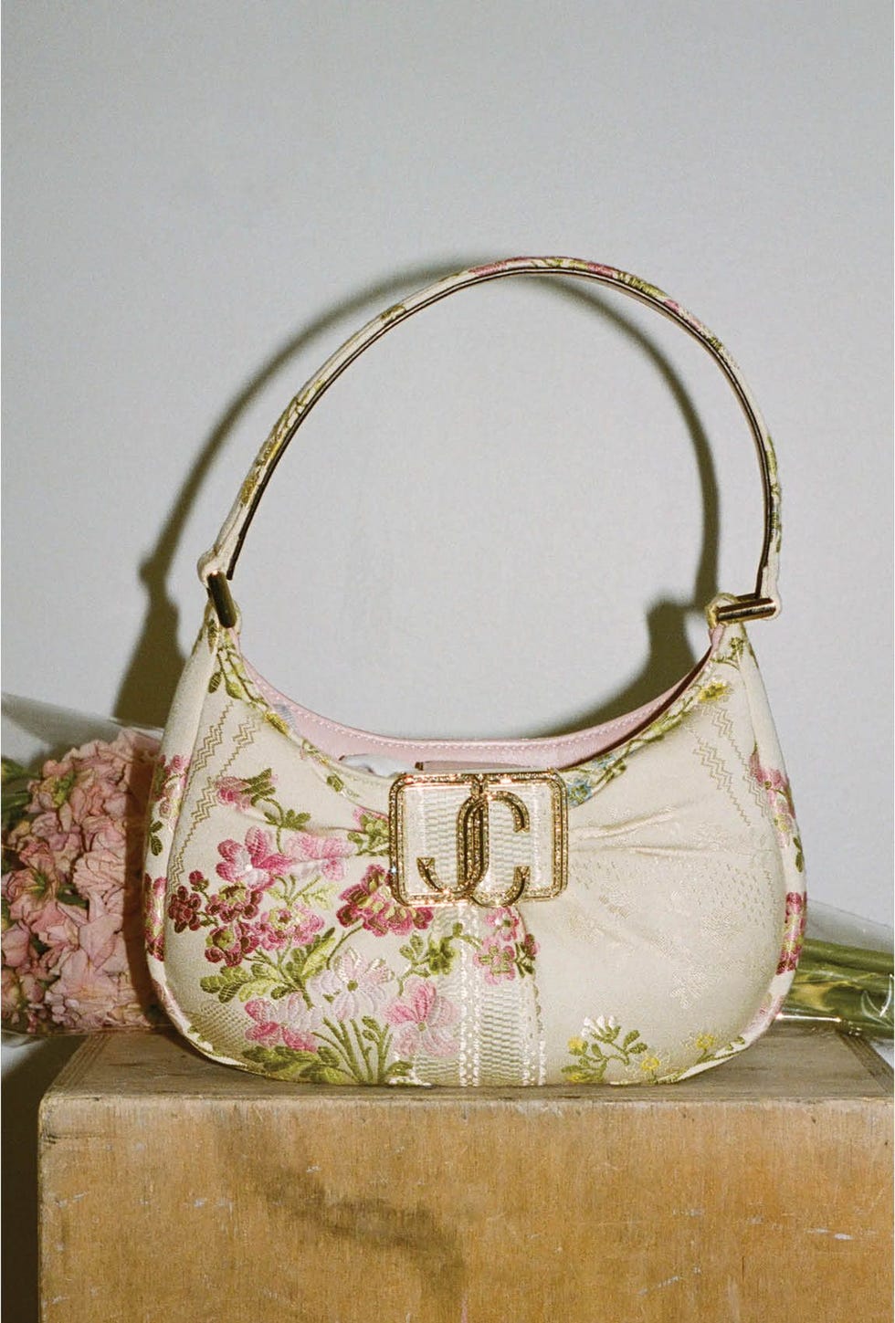Mini Floral Edie Hobo Shoulder Bag