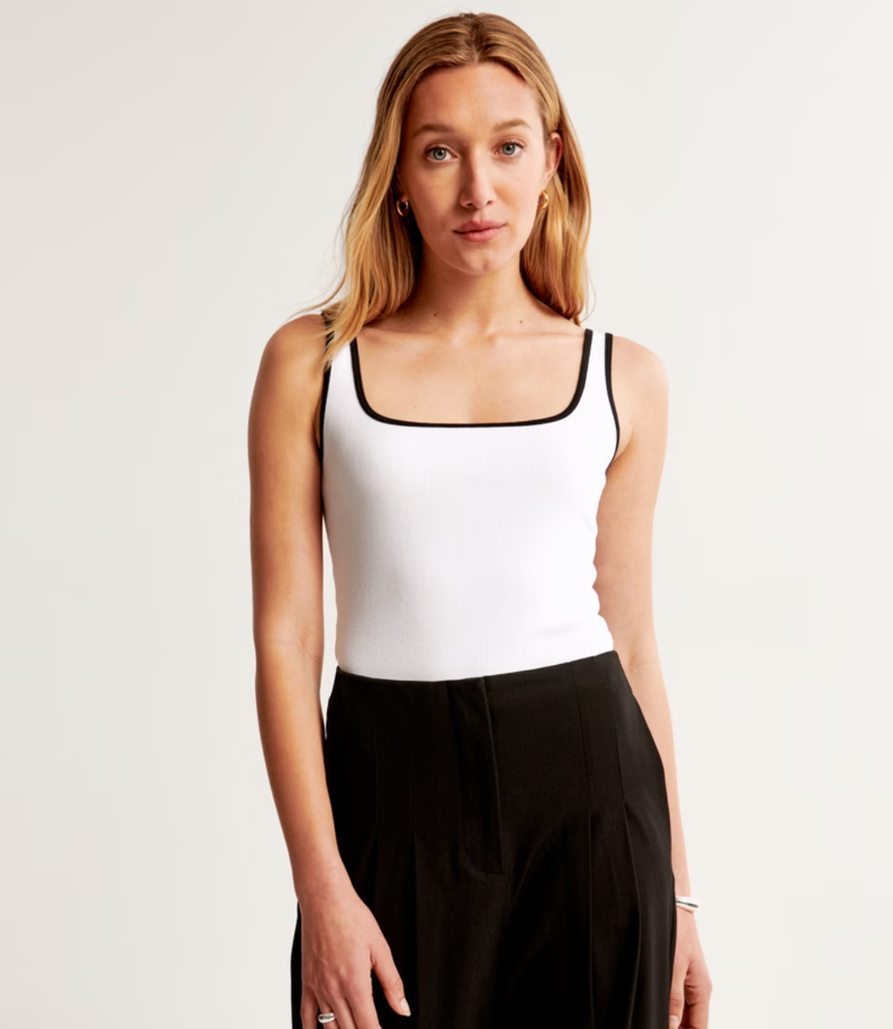 Essential Tuckable Squareneck Rib Tank