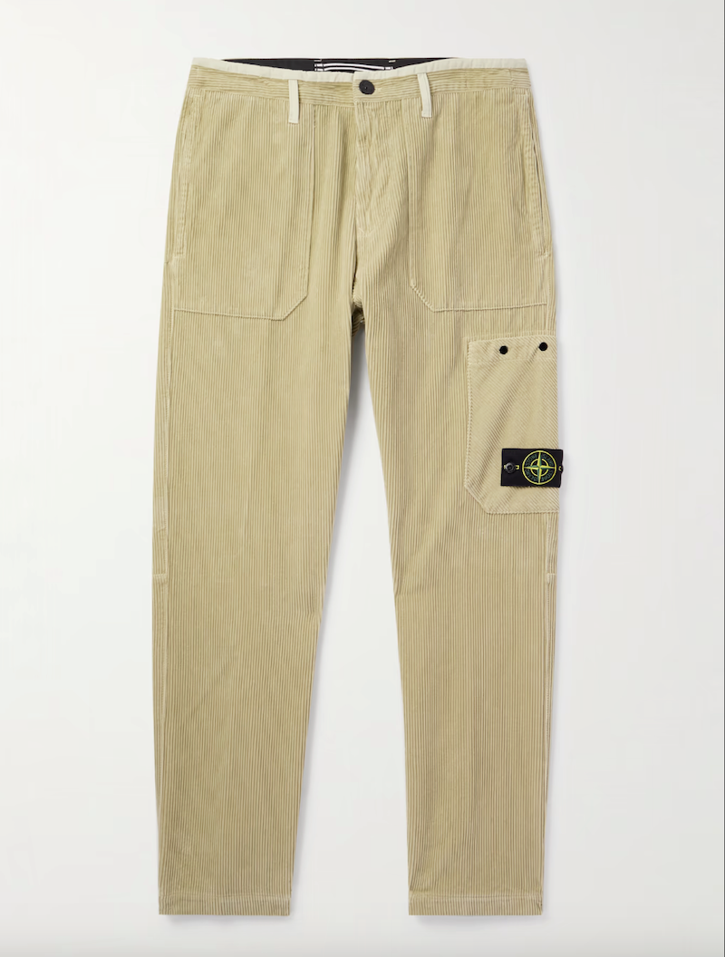 Straight-Leg Cotton-Corduroy Trousers