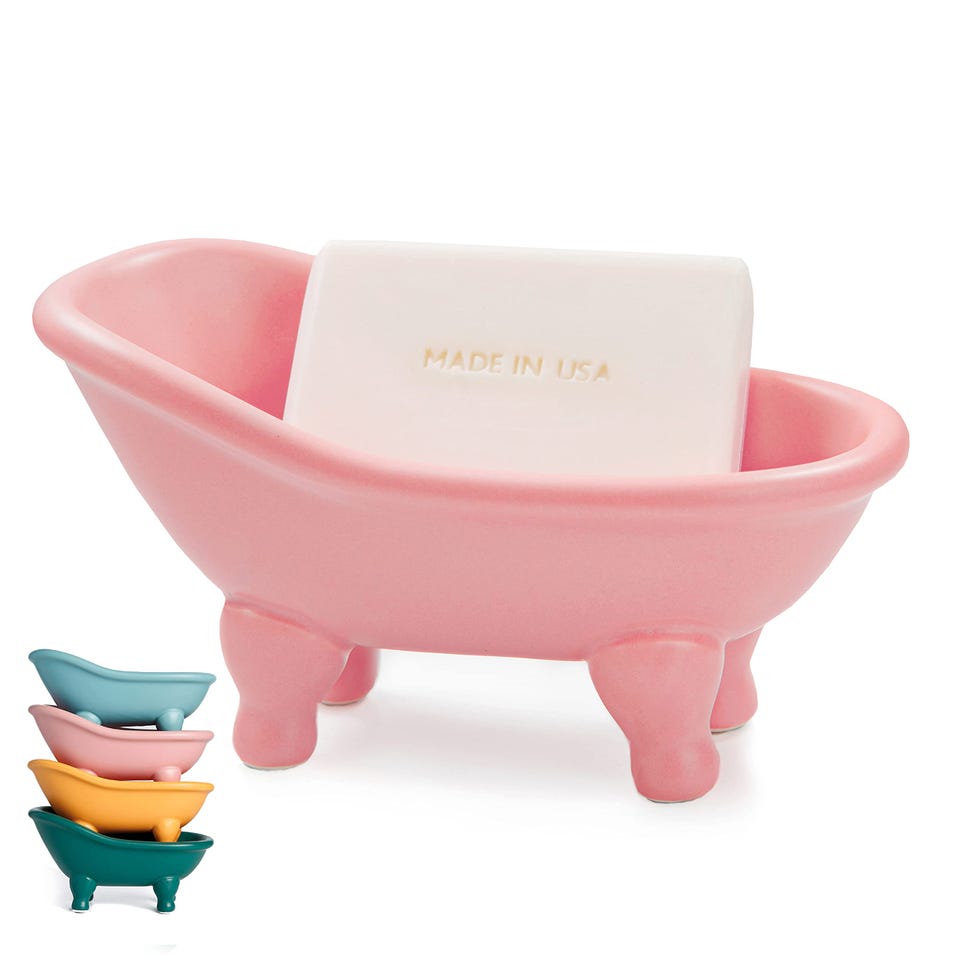 Ceramic Mini Clawfoot Bathtub Soap Dish