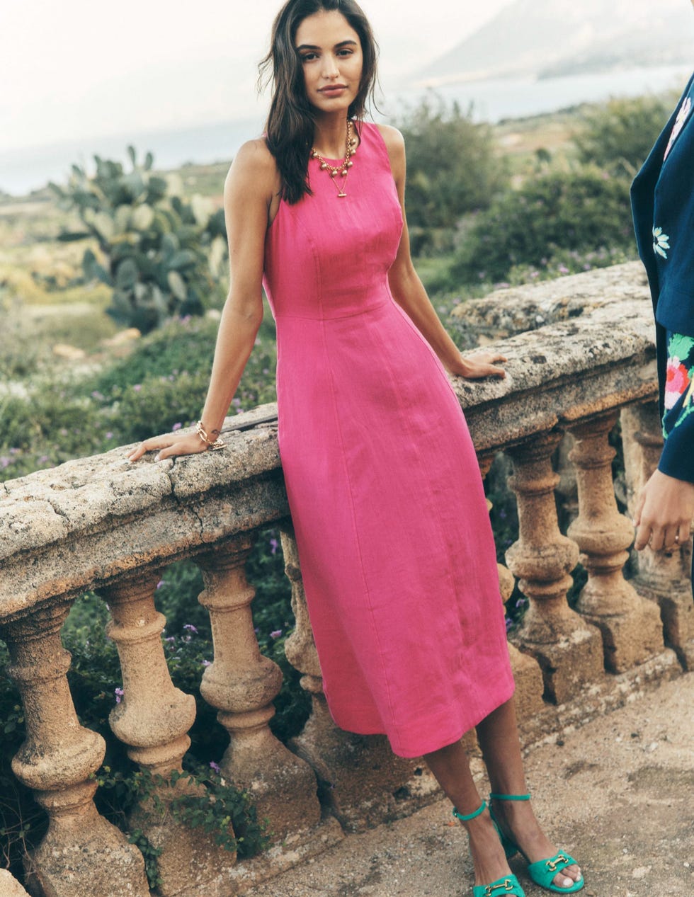 Carla Linen Midi Dress