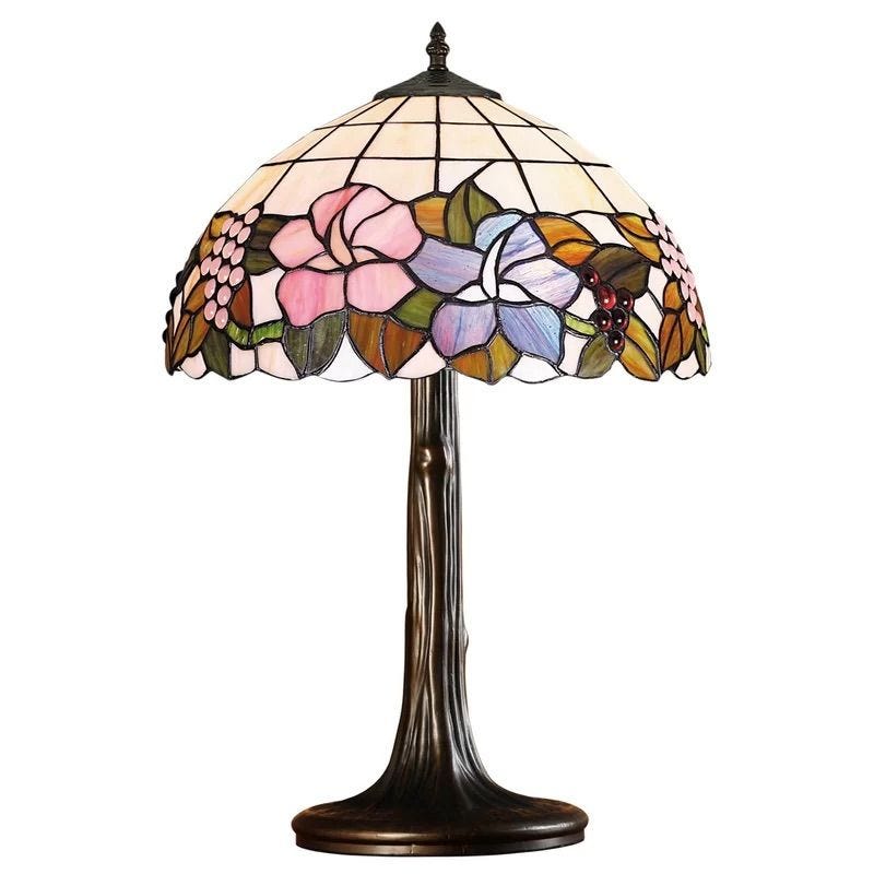 Carpentra's Tiffany style colored glass table lamp