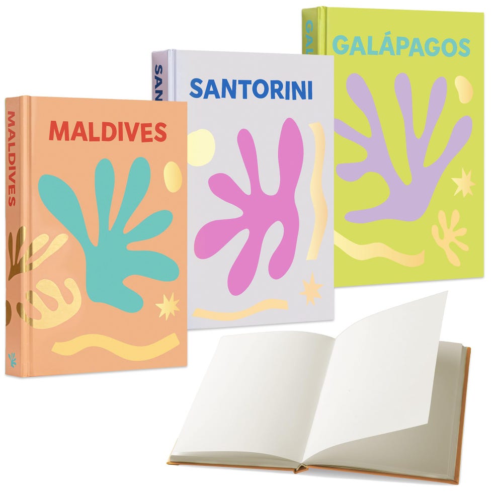 Maplefield XL Travel-Themed Blank Book Set of 3