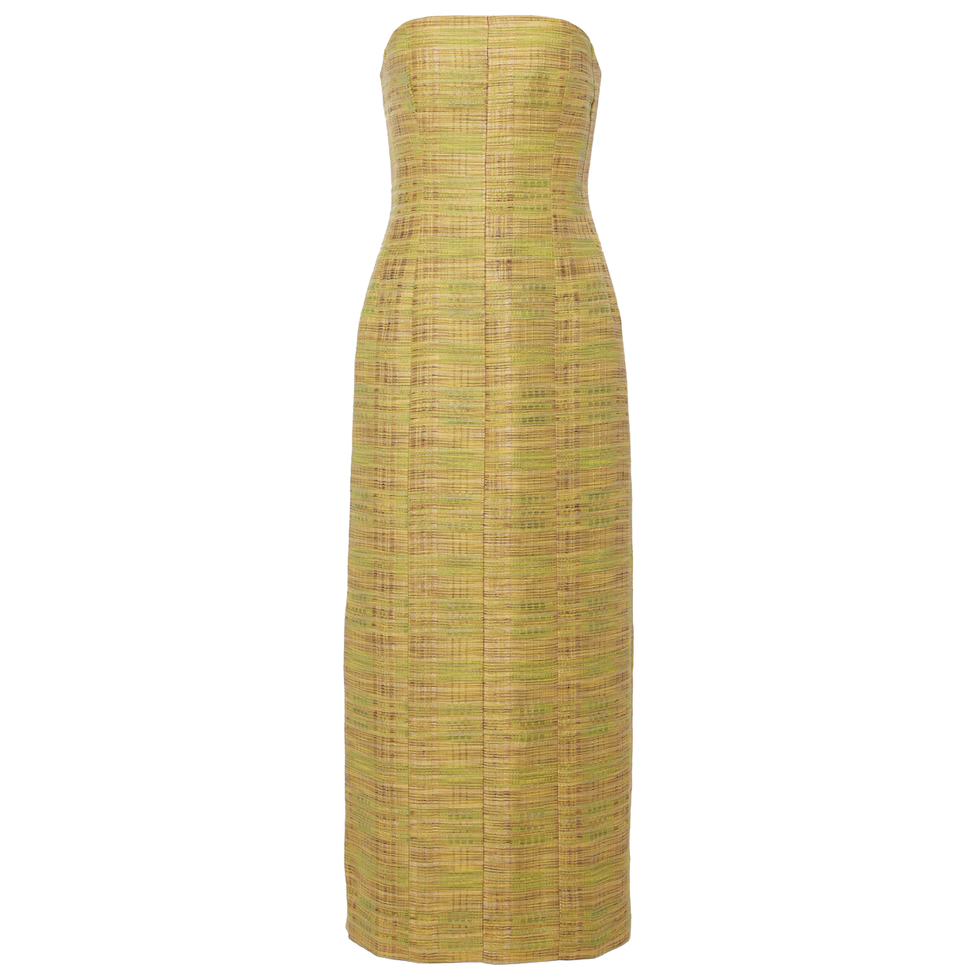 Sessy Strapless Cotton-Blend Midi Dress