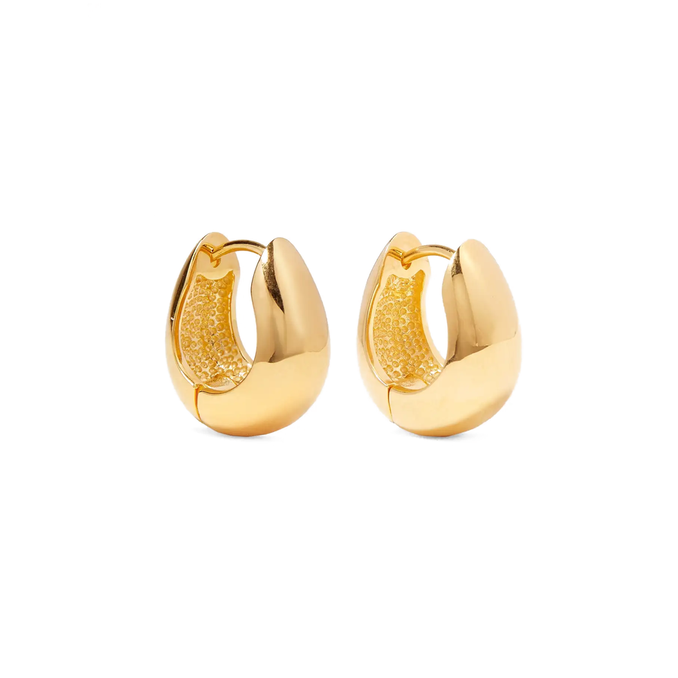 Gold Vermeil Hoop Earrings