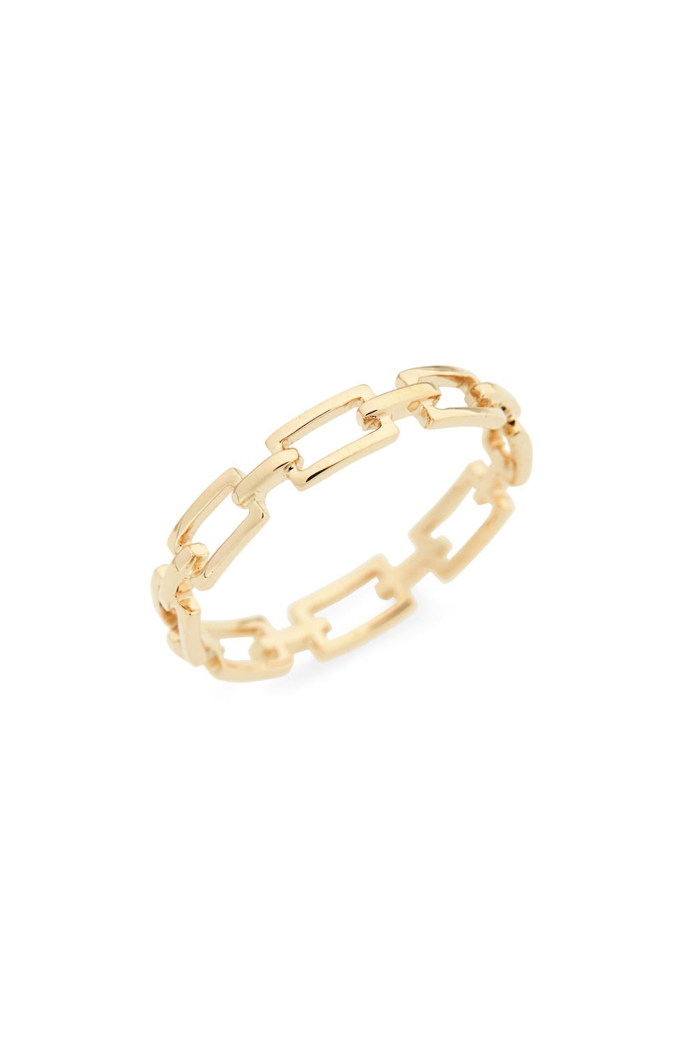 14K Gold Link Stacking Ring