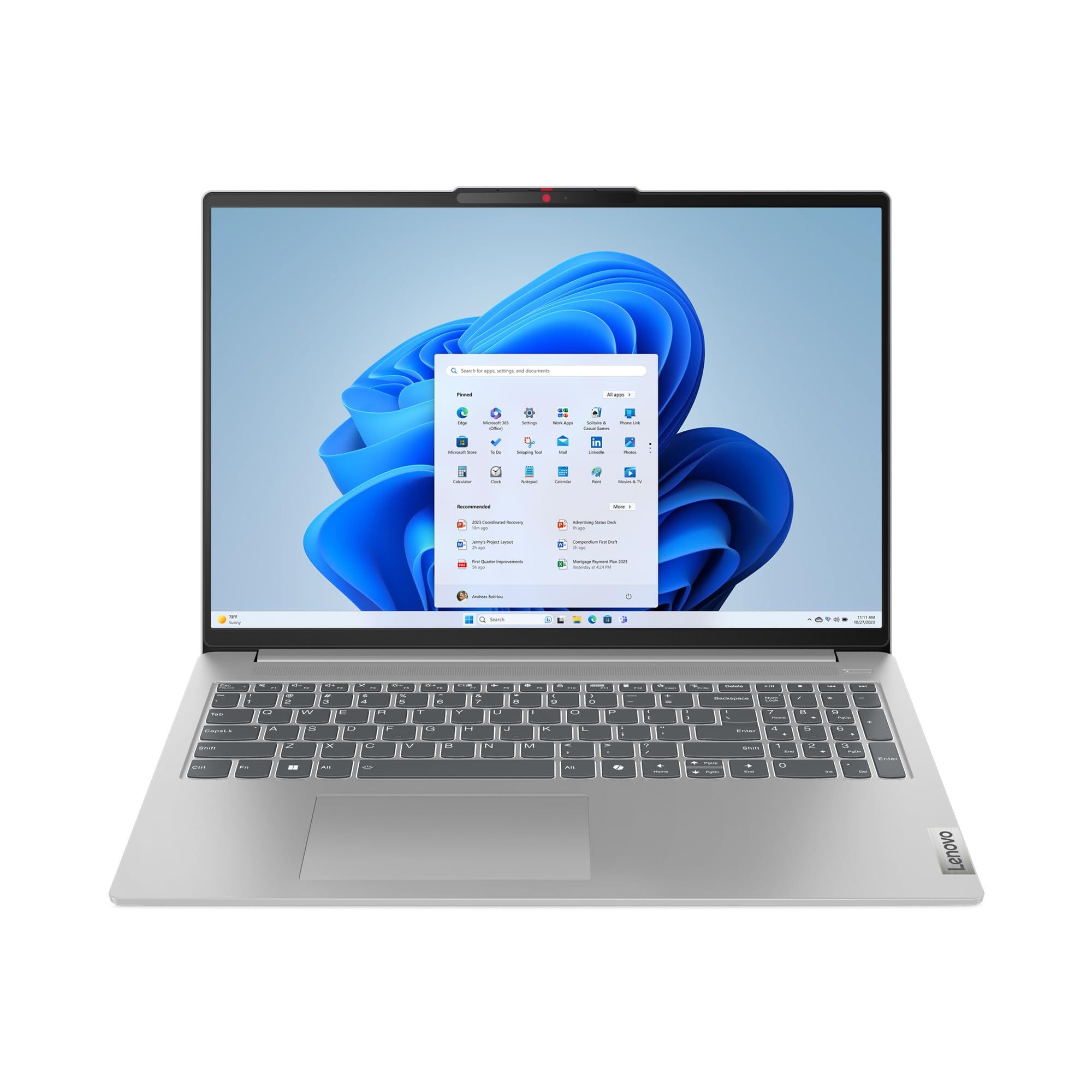 Portátil Lenovo con pantalla Full HD ideal para estudiar o trabajar.