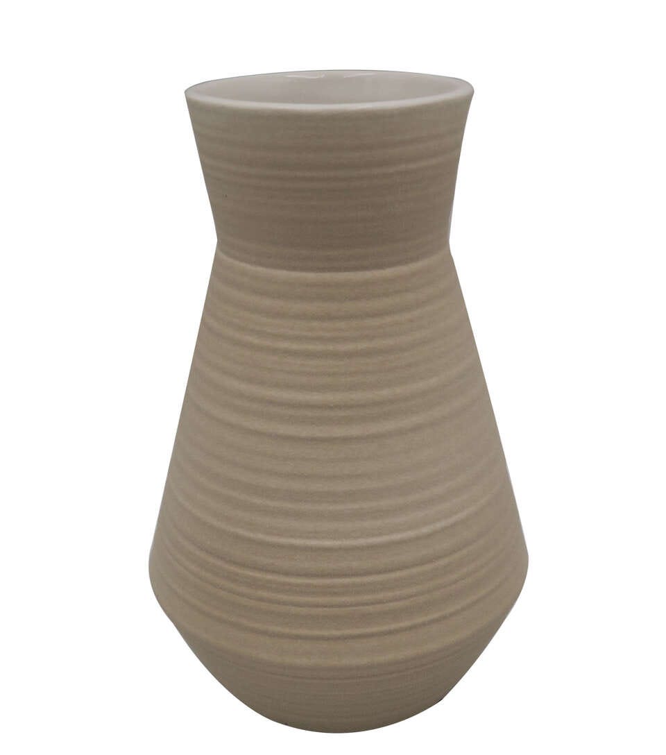 9" Ivory Sandstone Ceramic Planter