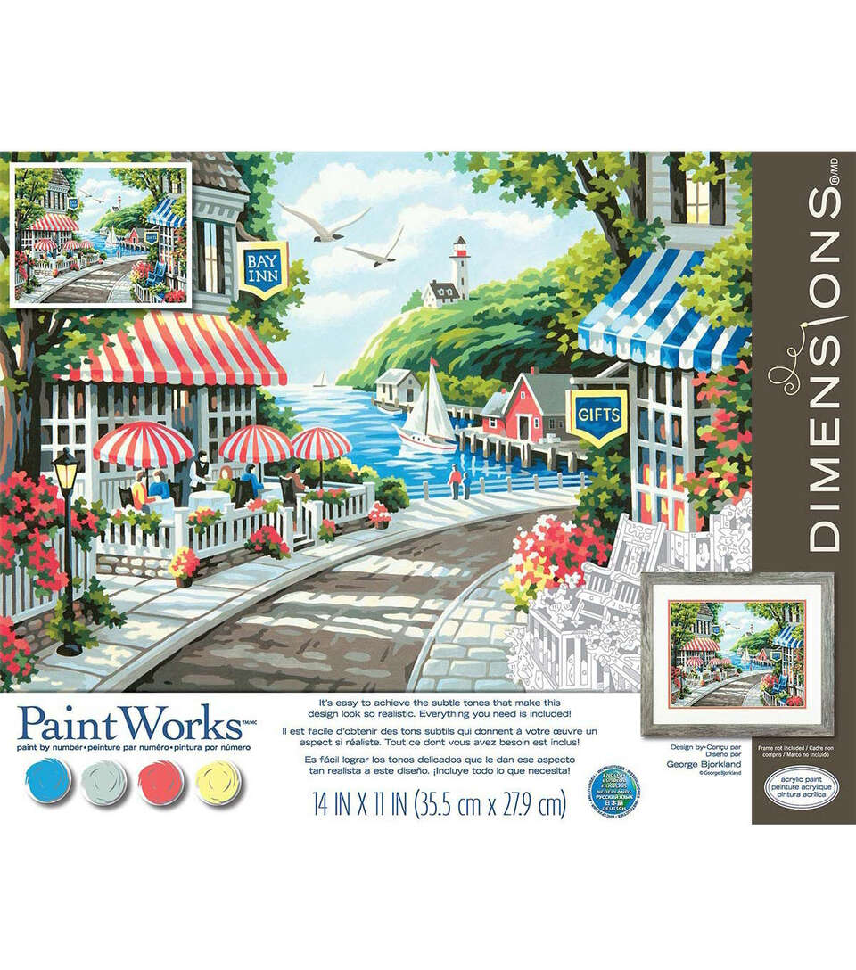 Cafe By the Sea Paint By Number Kit