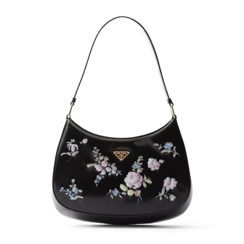 Cleo Printed Brushed Shoulder Bag