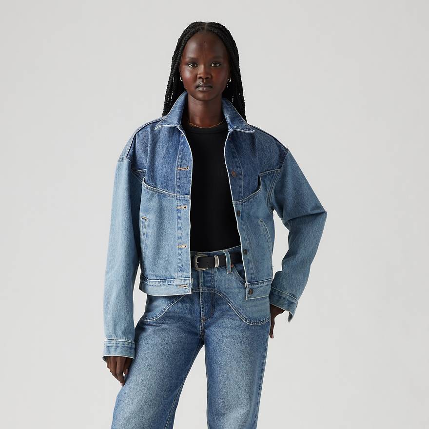 Shrunken ’90s Western Trucker Jacket