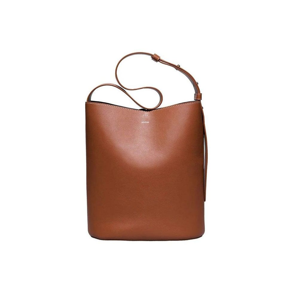 Norma Leather Bucket Tote