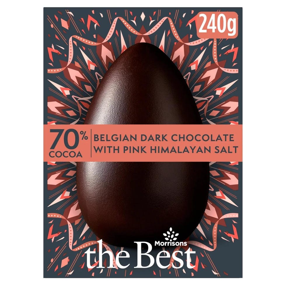 The Best Belgian Dark Chocolate & Pink Salt Easter Egg 240g