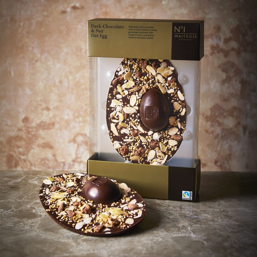 No.1 Dark Chocolate & Nut Flat Florentine Easter Egg 204g