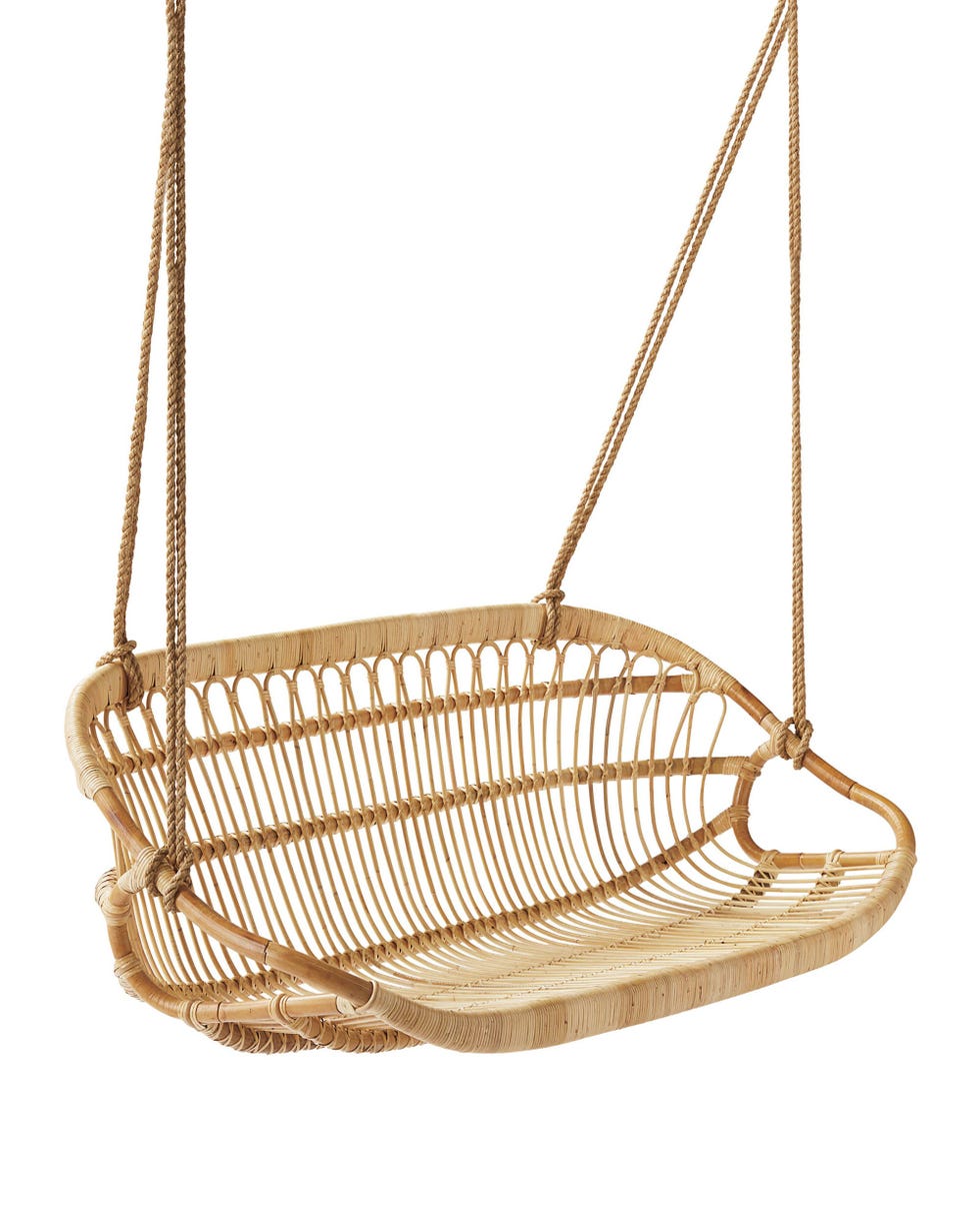 Hanging Rattan Bench
