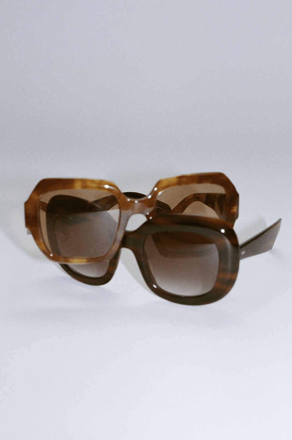 Geometric Oversized-Frame Sunglasses