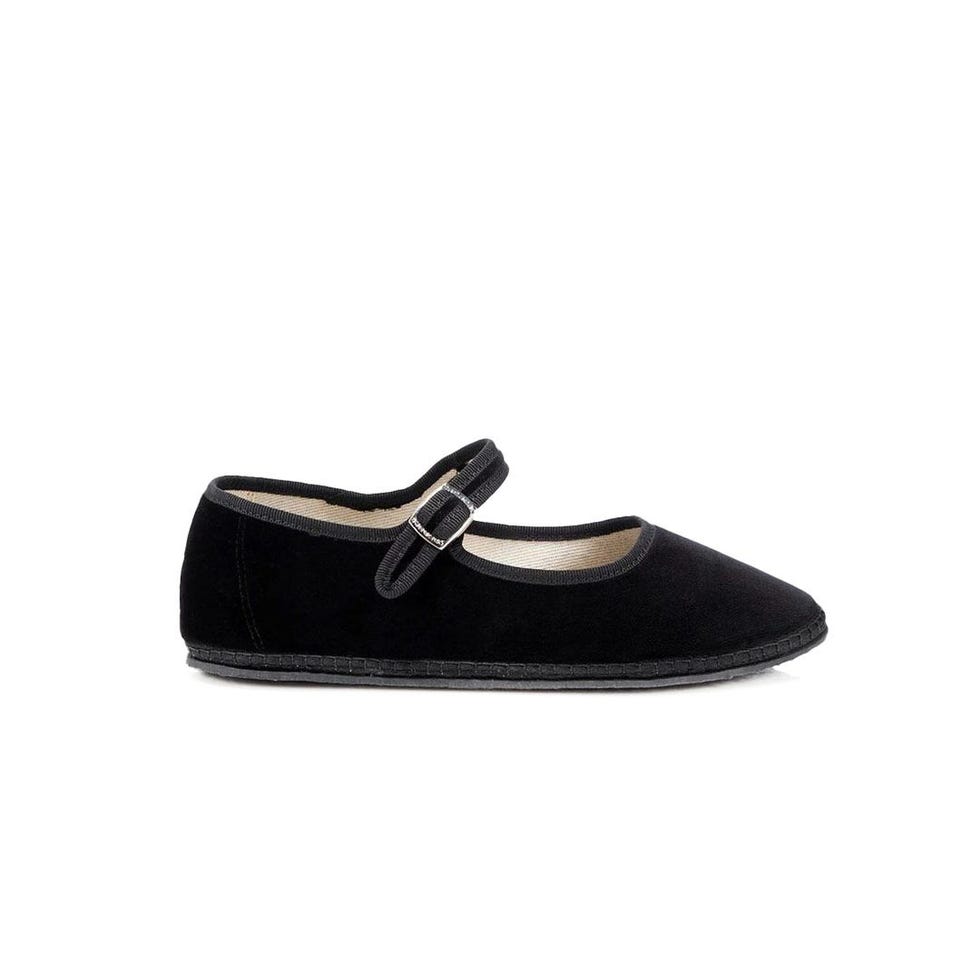 Mary Jane Nero Flats 