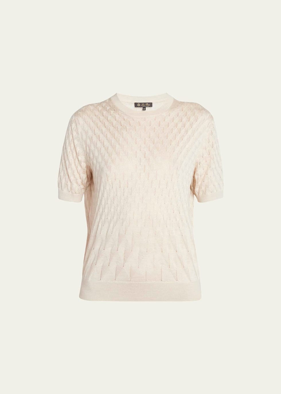 Takao Cashmere Open-Knit Crewneck