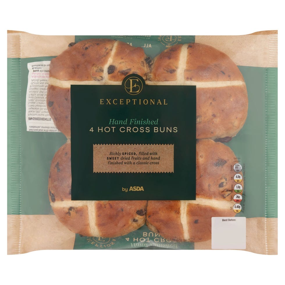 Hand Finished Hot Cross Buns 4pk
