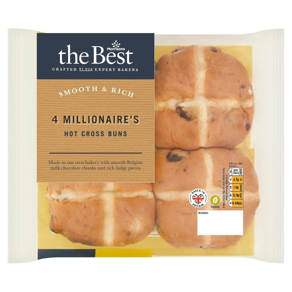 The Best Millionaires Hot Cross Buns 4pk
