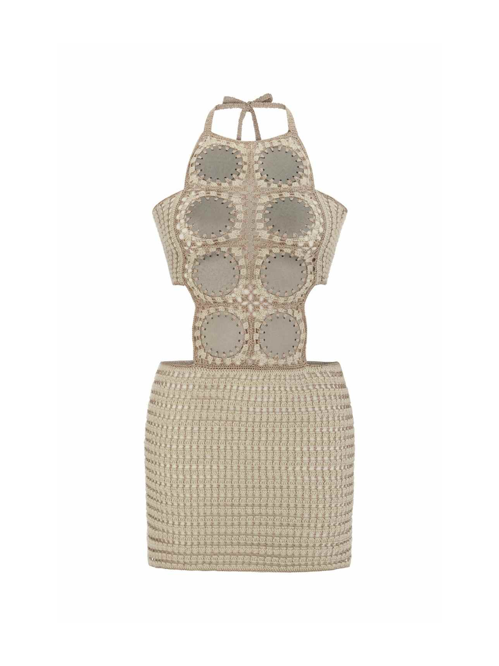 My Beachy Side crochet cut-out mini dress