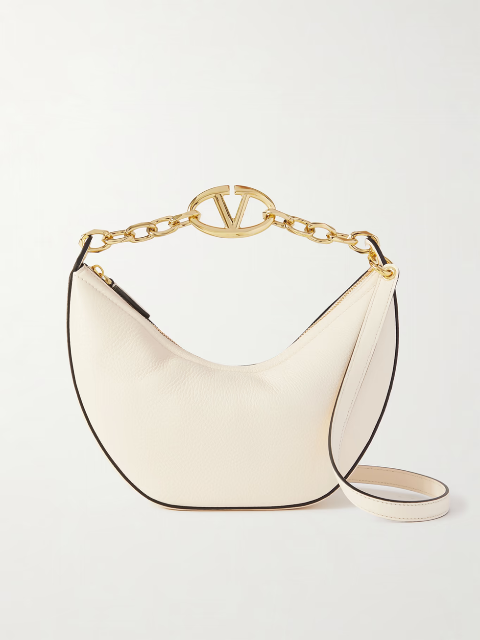 Valentino Garavani small textured-leather shoulder bag