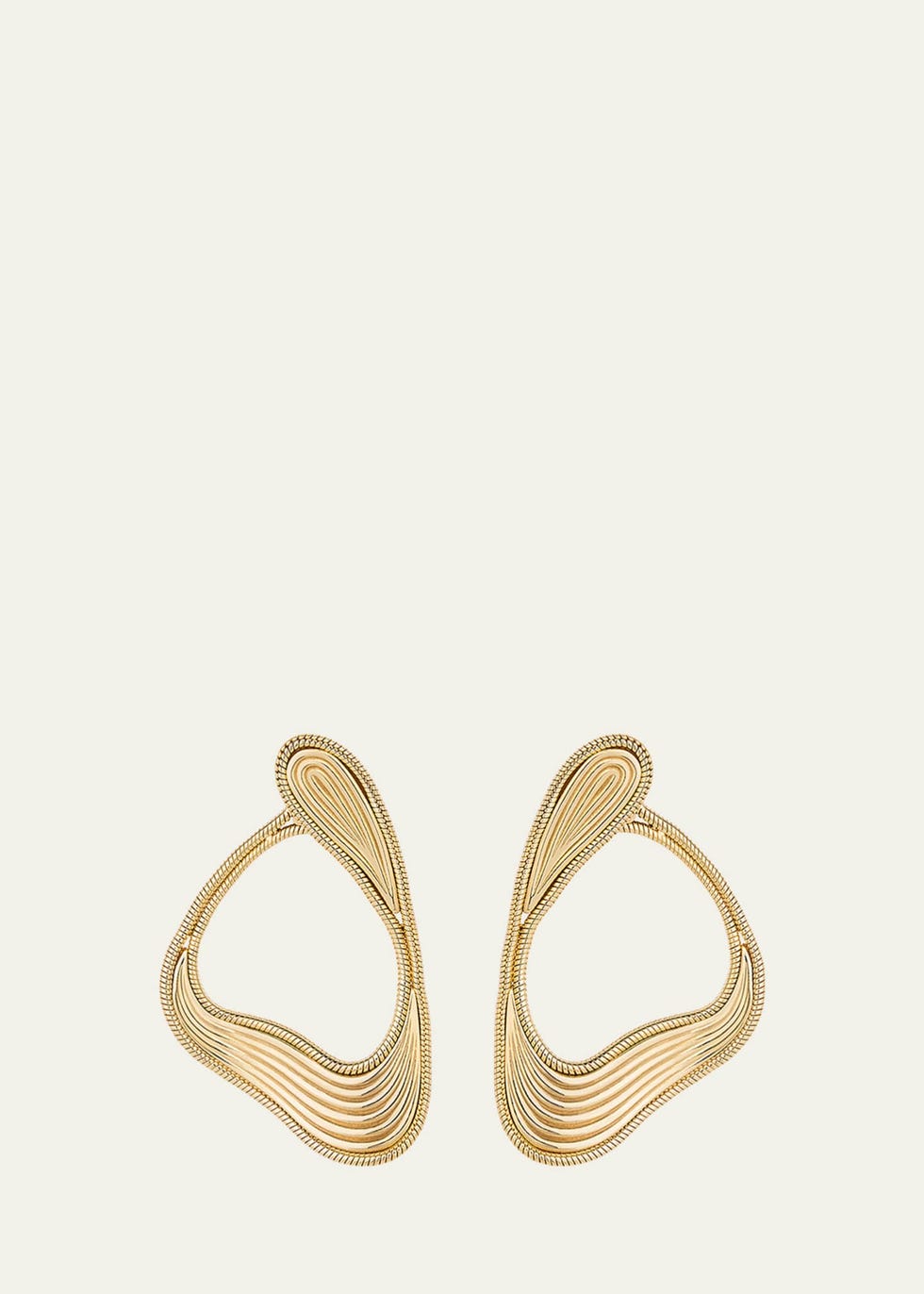 Stream Lines Loop Earrings
