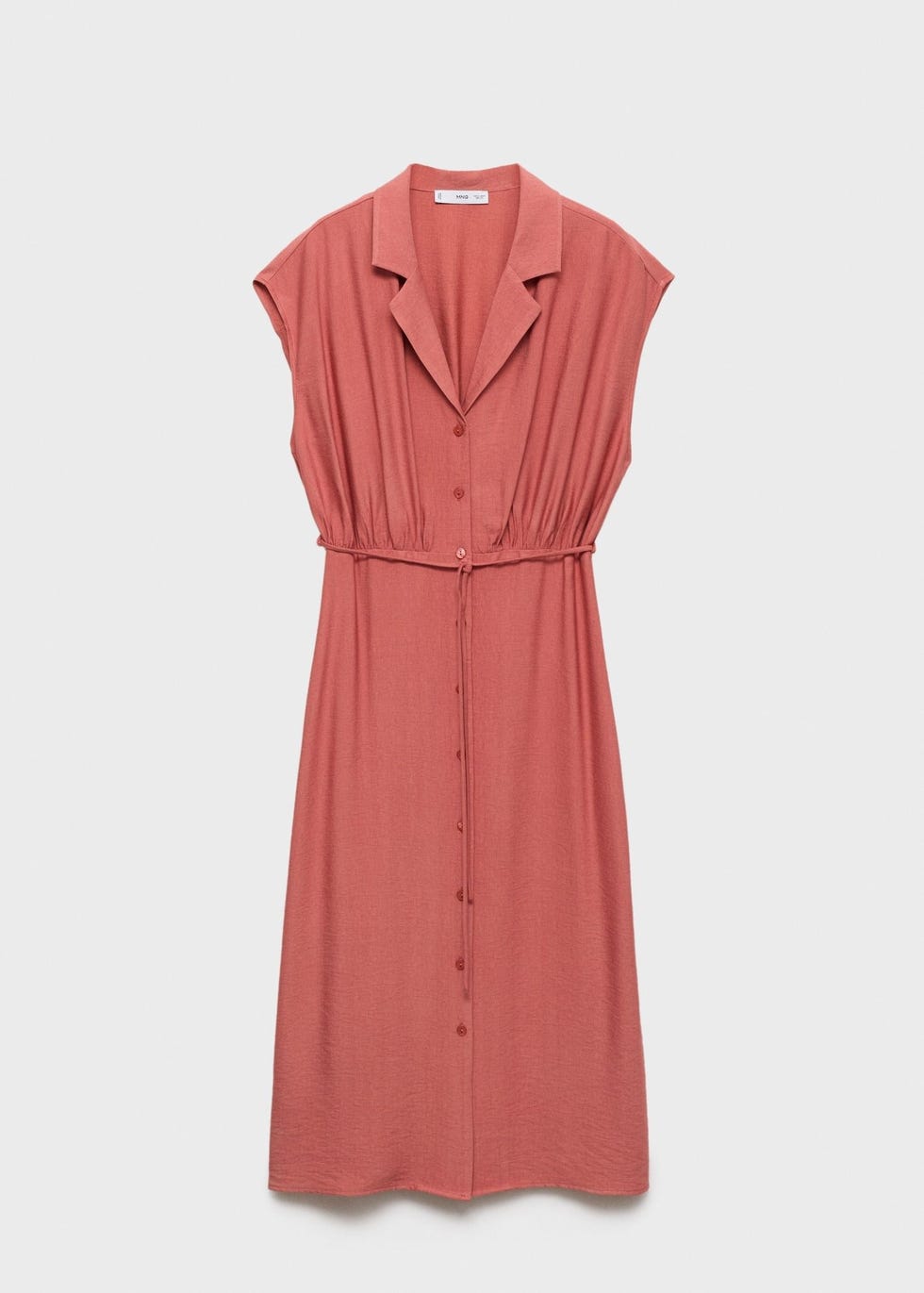 Vestido camisero con cinturón