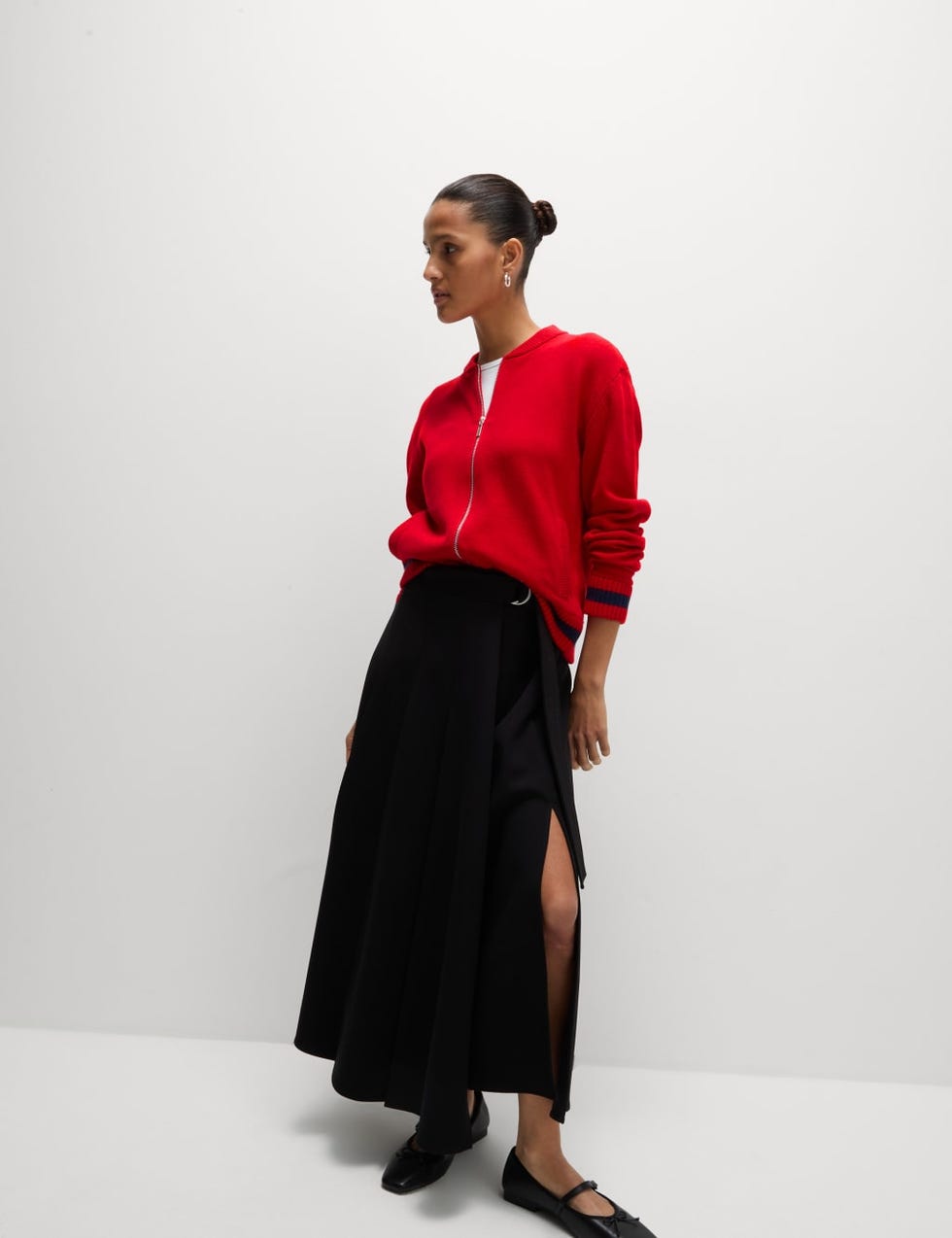 Cotton Rich Relaxed Bomber Cardigan