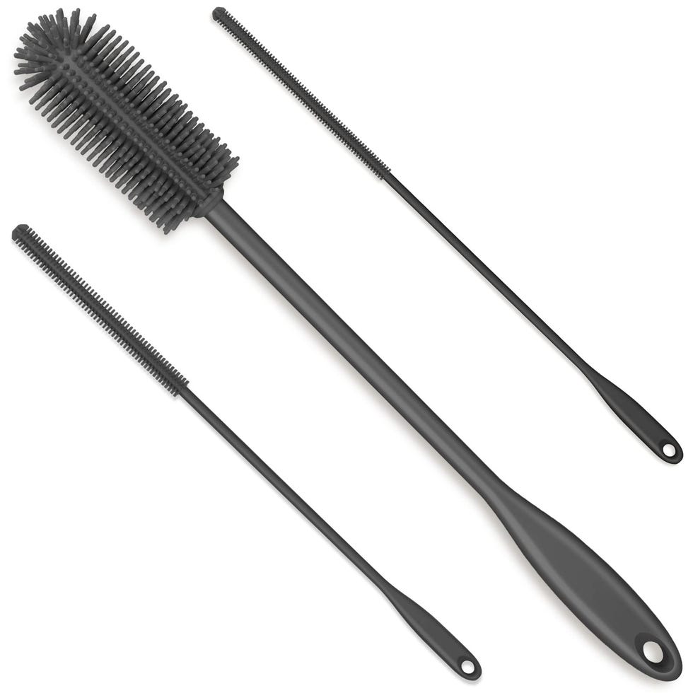 Purtribe 3-in-1 Silicone Bottle Brush and Straw Cleaning Brush Set