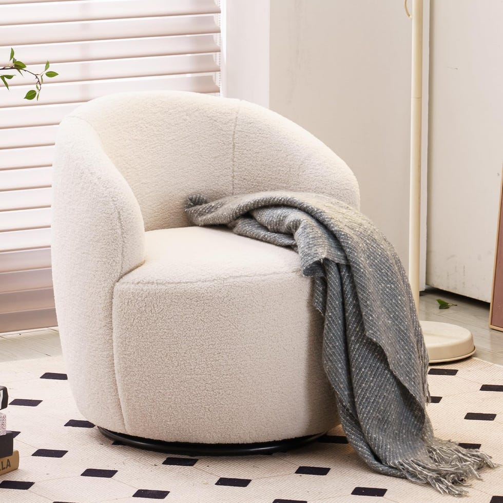 Swivel Barrel Chair