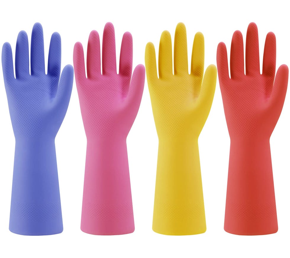 Rubber Kitchen Dishwashing Gloves