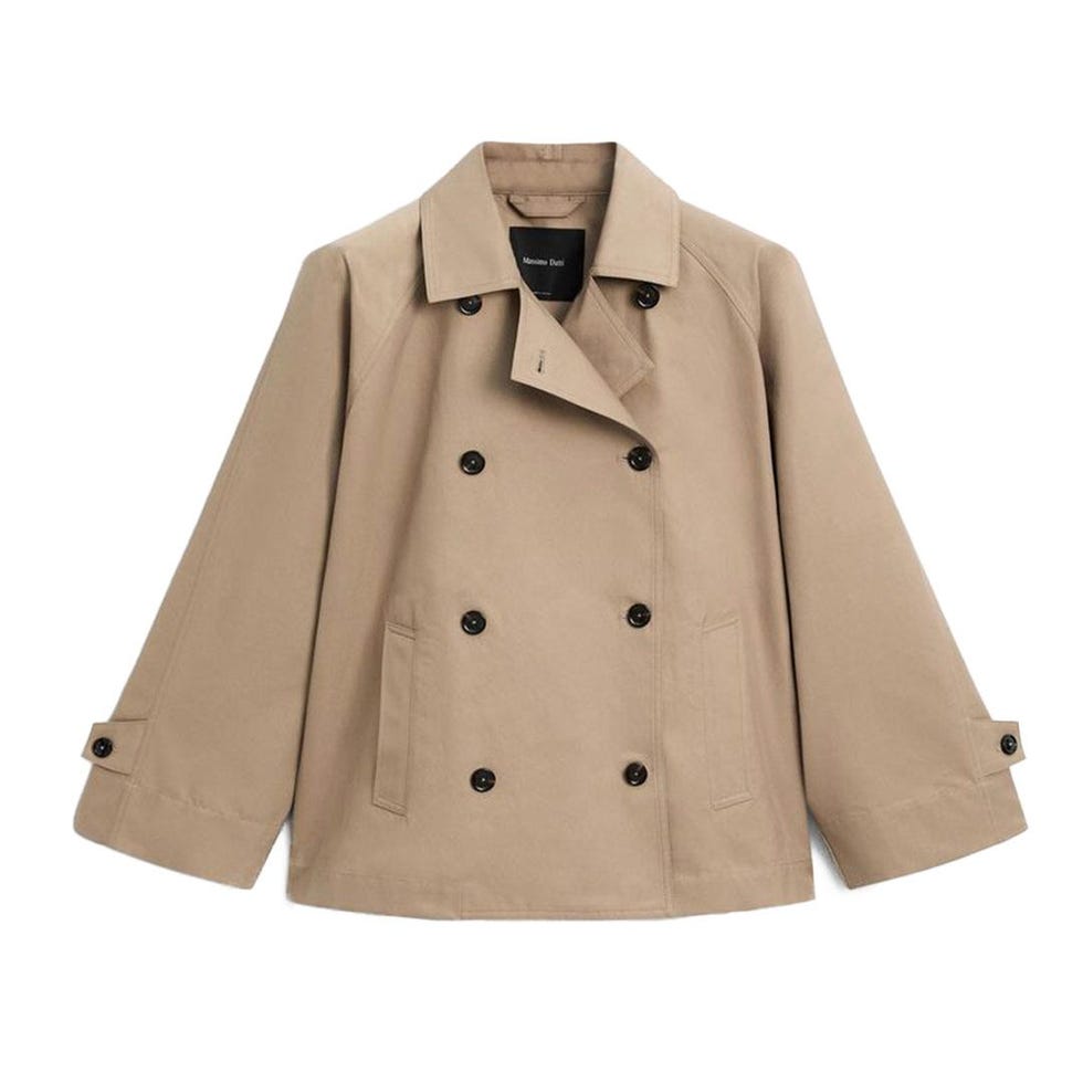 Short Cotton-Blend Cape
