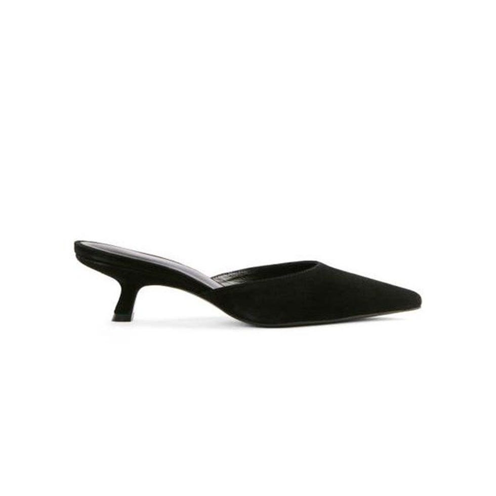 Wilda Pointed-Toe Kitten Mule