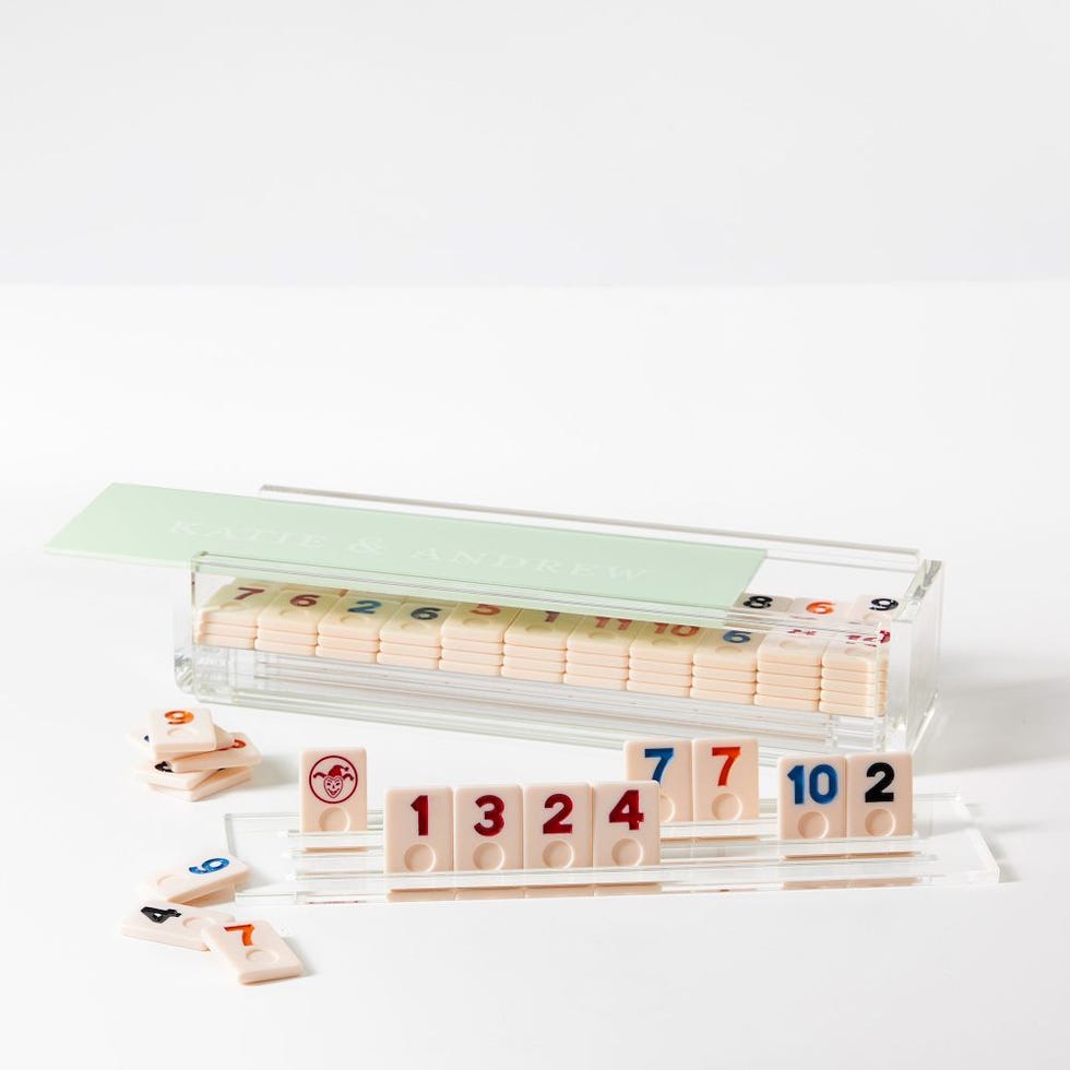 Acrylic Rummy Tile Game Set Acrylic Rummy Tile Game Set