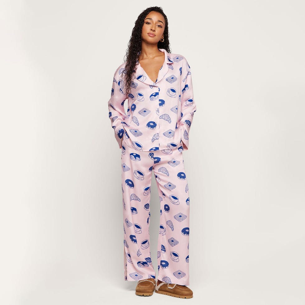 Breakfast Long Pajama Set Breakfast Long Pajama Set