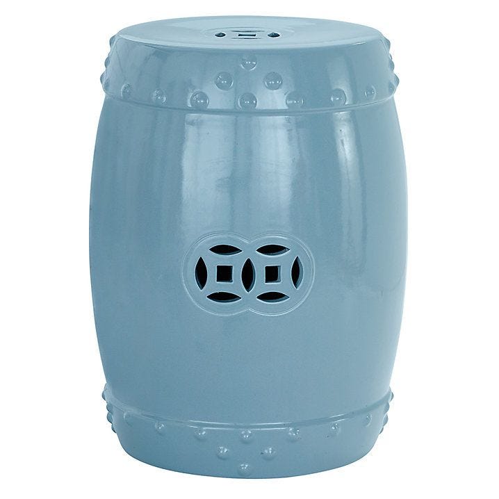 Blue Garden Stool