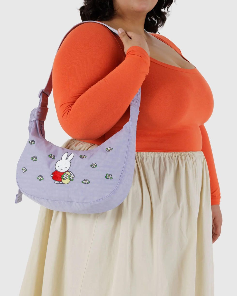 Medium Nylon Crescent Bag