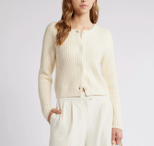Cropped Fisherman Cardigan