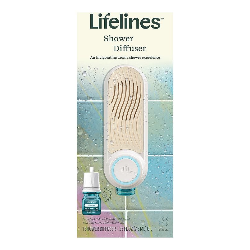 Shower Diffuser with Essential Oil Blend